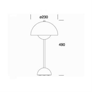 Tegning Flowerpot bordlampe